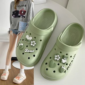 Women's Grass Green Clogs (35-36)