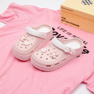 Women's Non-Slip Outwear Clogs - Pink