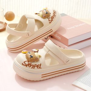 Women's Soft EVA Beige Clogs