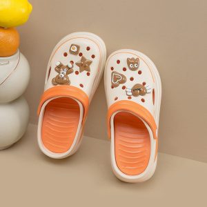 Women's Thick Sole Clogs - Orange