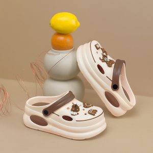 Women's Thick Sole Clogs - Light Brown