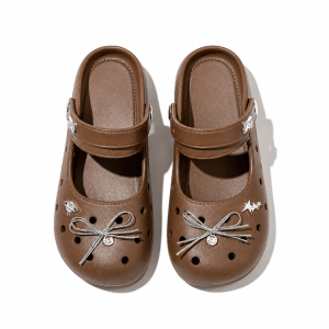 Women's Pumpy Clogs - Coffe